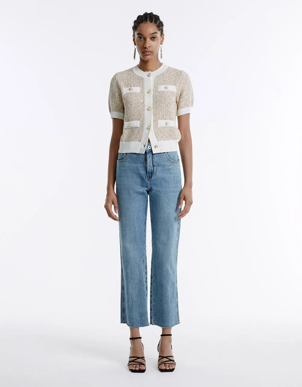 Contrast Trim Cardigan sold by Urban Revivo product image thumbnail 5