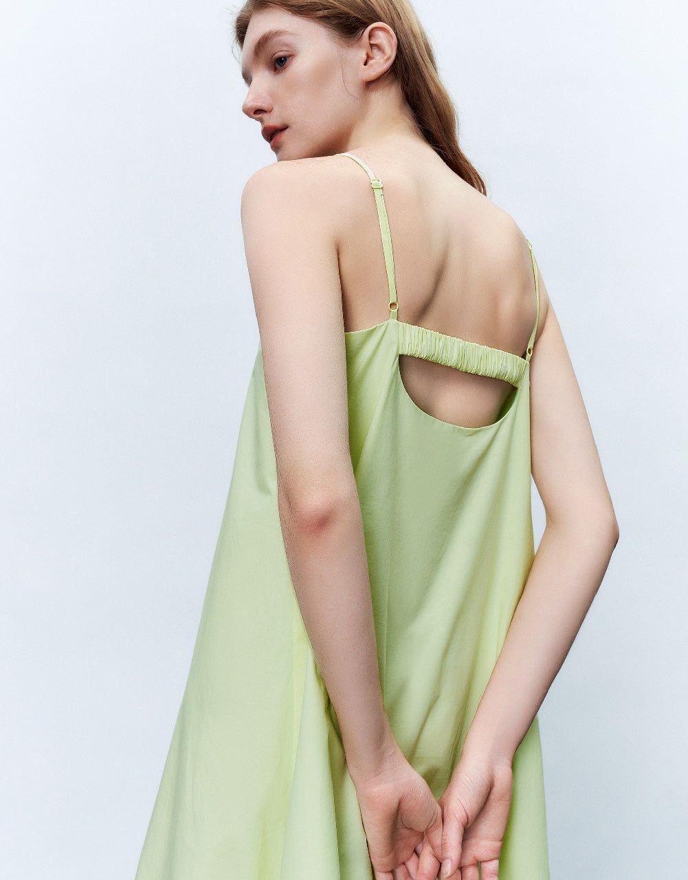 Sleeveless Off-Shoulder A-Line Dress sold by Urban Revivo product image thumbnail 4