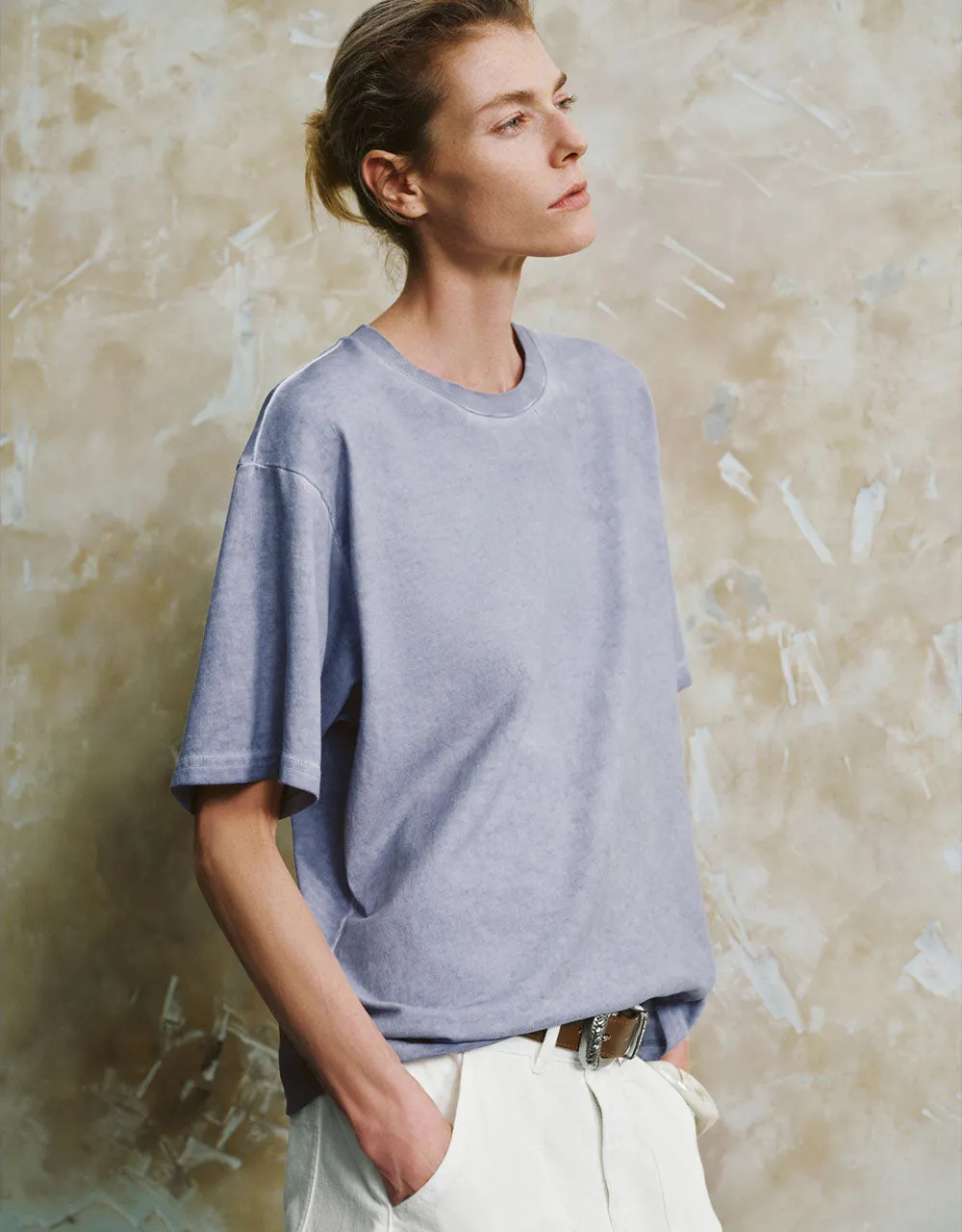 Crew Neck Straight T-Shirt sold by Urban Revivo product image thumbnail 3