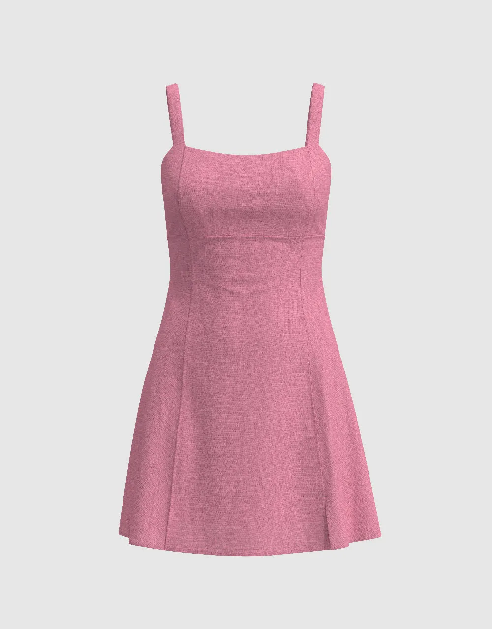 Sleeveless Square-cut Collar A-Line Dress sold by Urban Revivo product image thumbnail 2