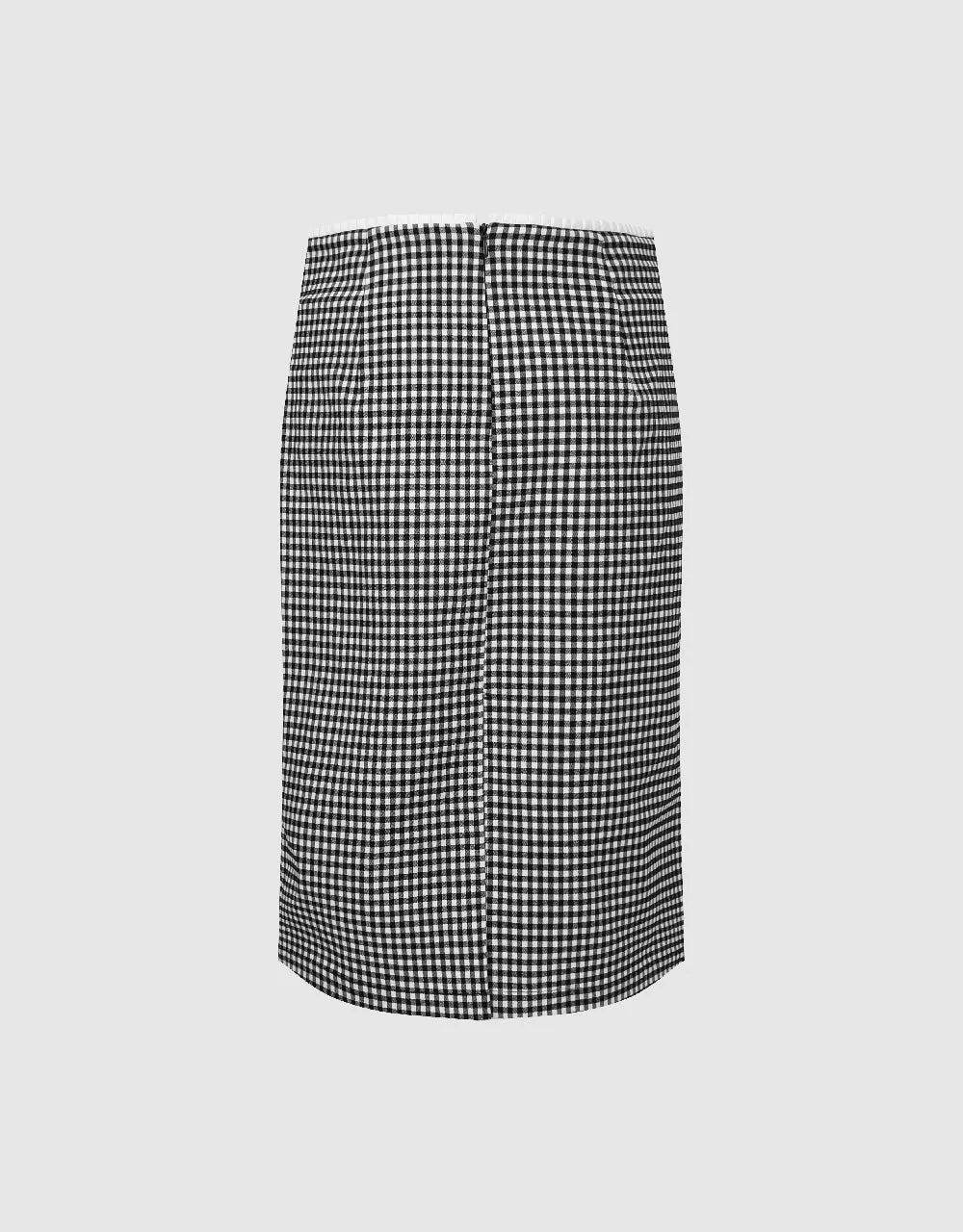 Gingham Midi Straight Skirt sold by Urban Revivo product image thumbnail 3