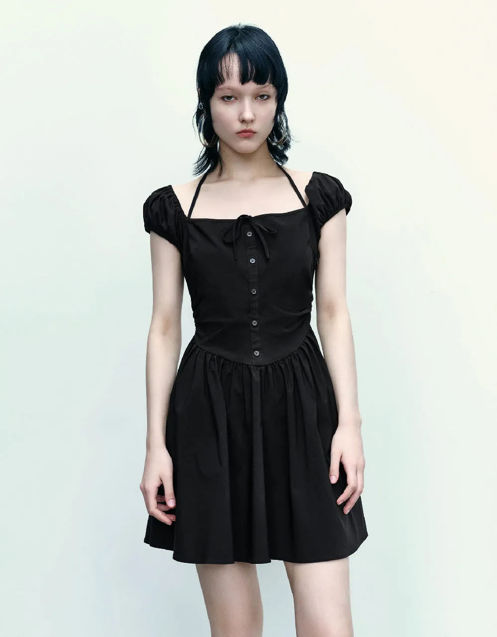 Sleeveless Off-Shoulder A-Line Dress sold by Urban Revivo