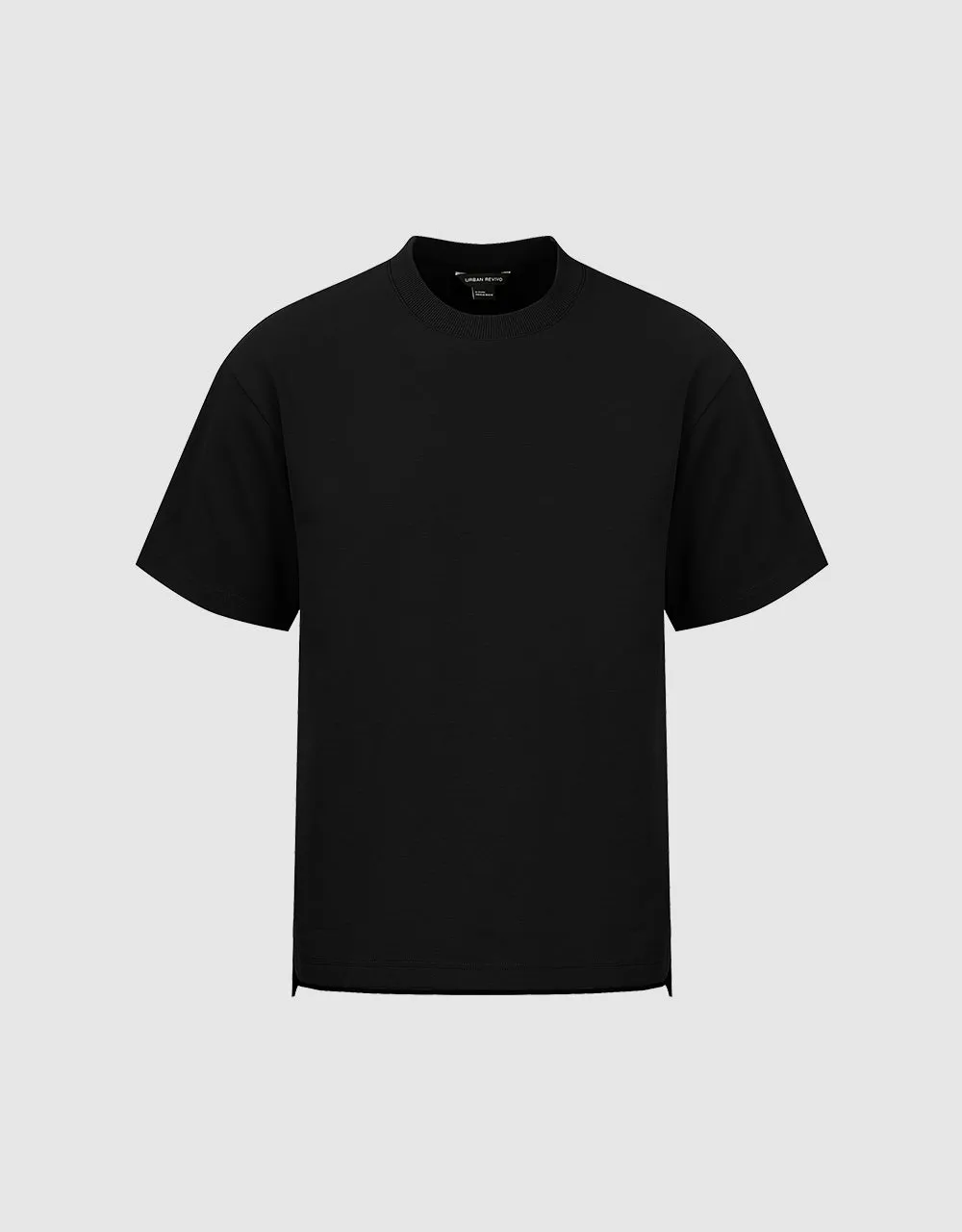 Crew Neck Straight T-Shirt sold by Urban Revivo product image thumbnail 2