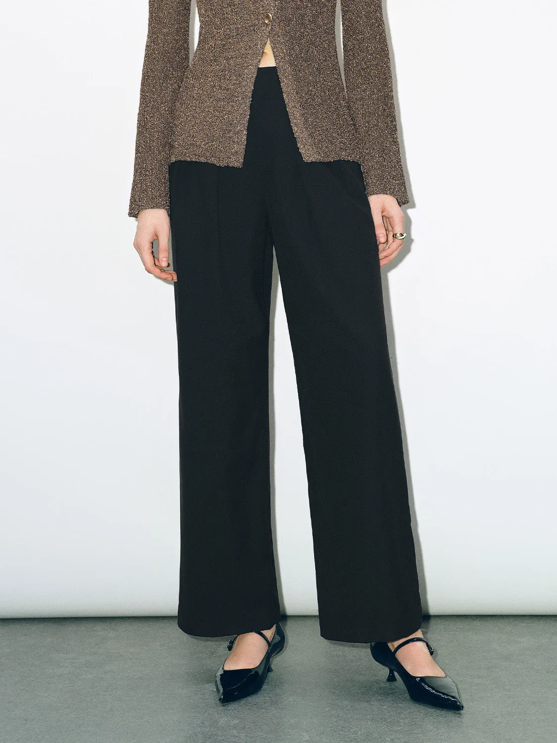 Loose Wide-Leg Pants sold by Urban Revivo product image thumbnail 2