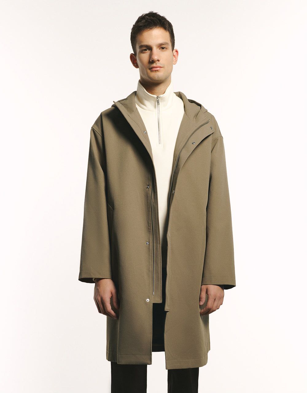 Hooded Oversized Trench Coat sold by Urban Revivo
