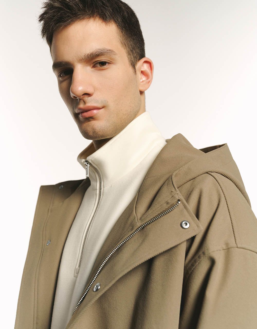 Hooded Oversized Trench Coat sold by Urban Revivo product image thumbnail 5