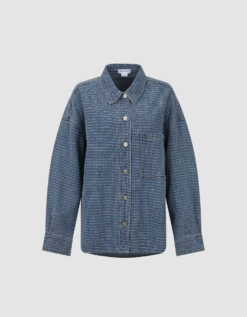 Button Up Denim Shirt sold by Urban Revivo product image thumbnail 2