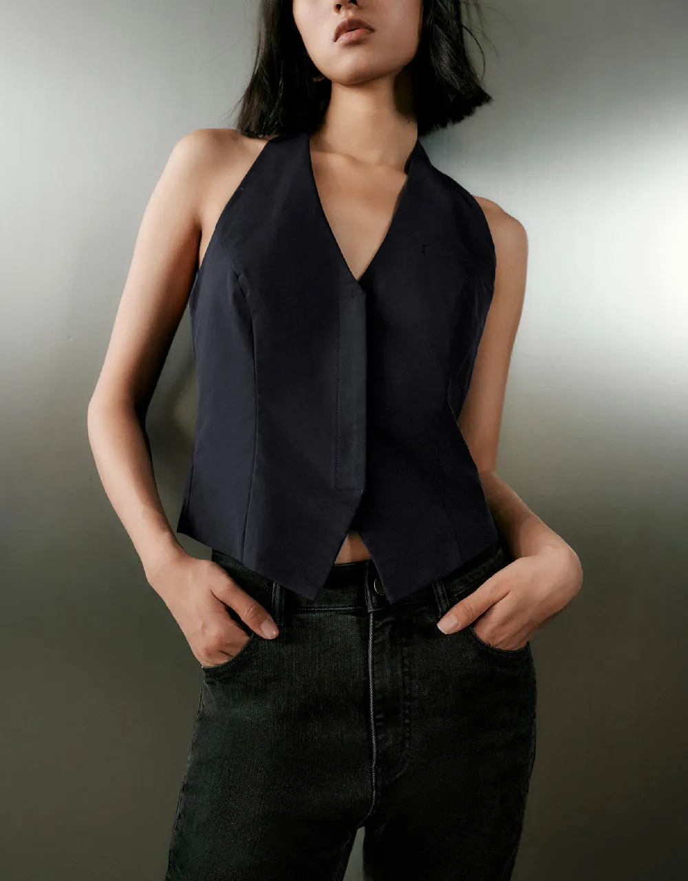 Skinny Vest sold by Urban Revivo product image thumbnail 2