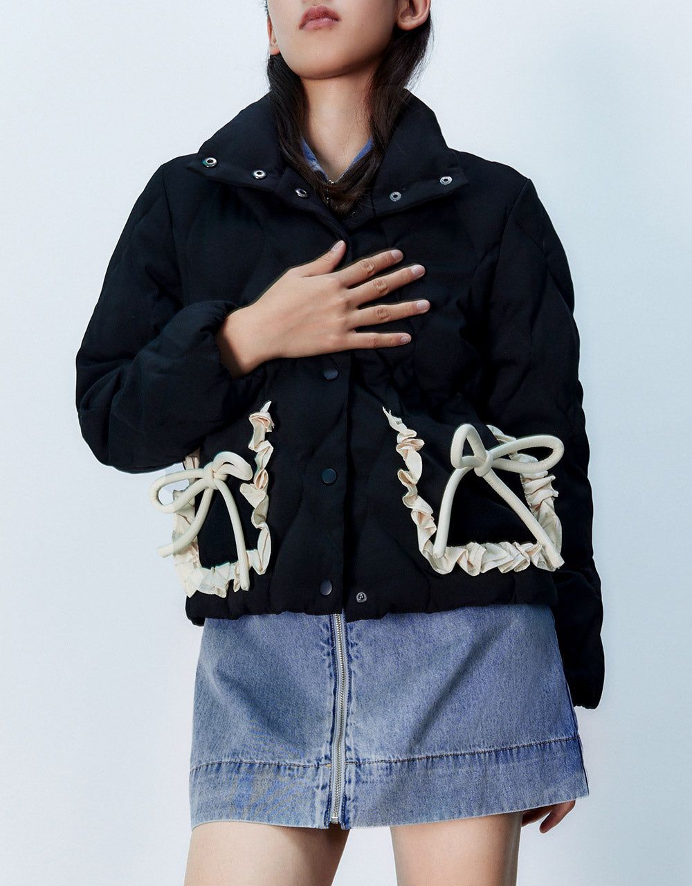 Ruffled Down Jacket sold by Urban Revivo product image thumbnail 5