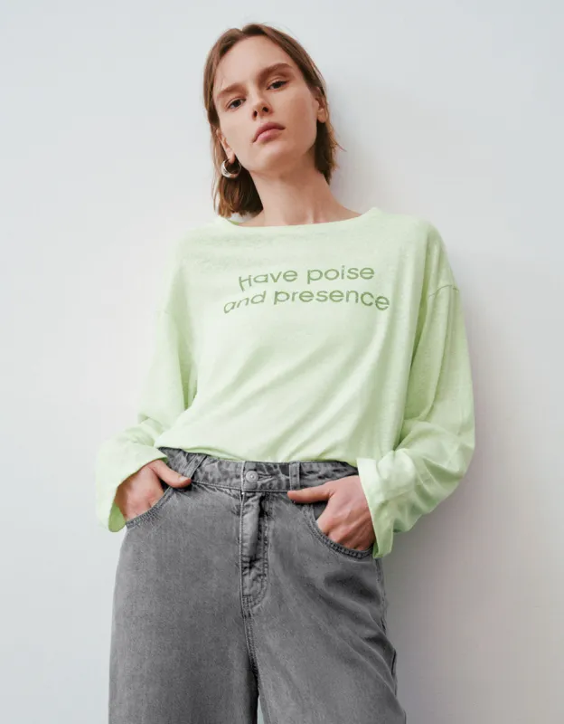 Letter Printed Crew Neck Loose T-Shirt sold by Urban Revivo