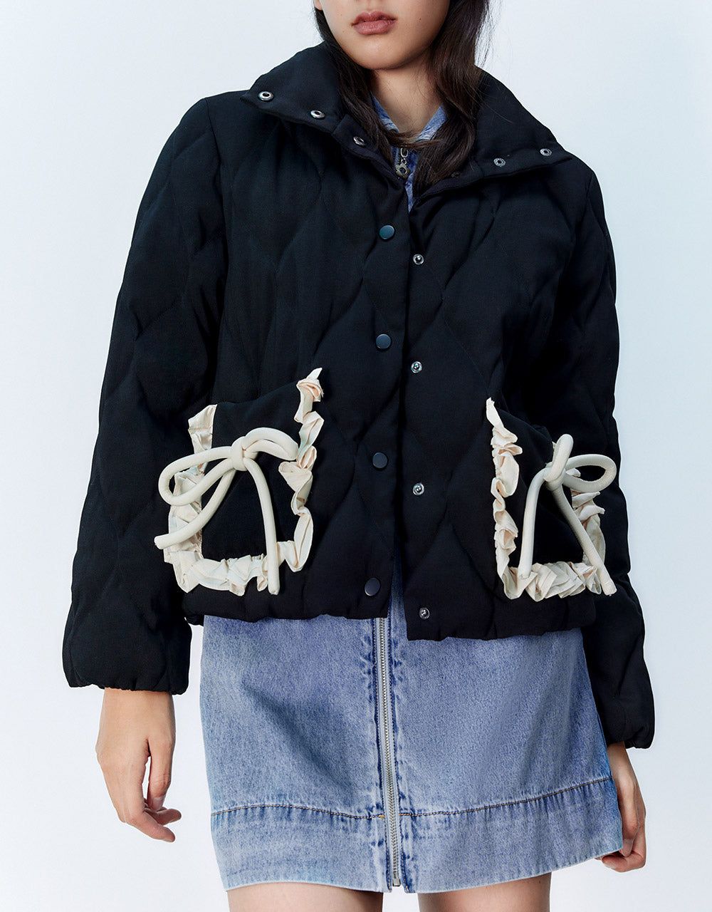 Ruffled Down Jacket sold by Urban Revivo product image thumbnail 2