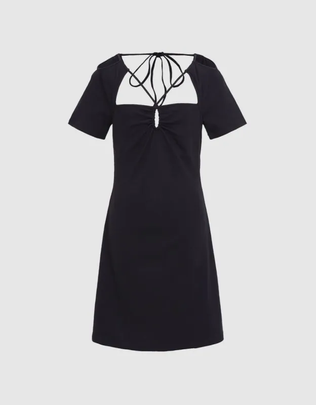Tie Back Cut Out Dress sold by Urban Revivo