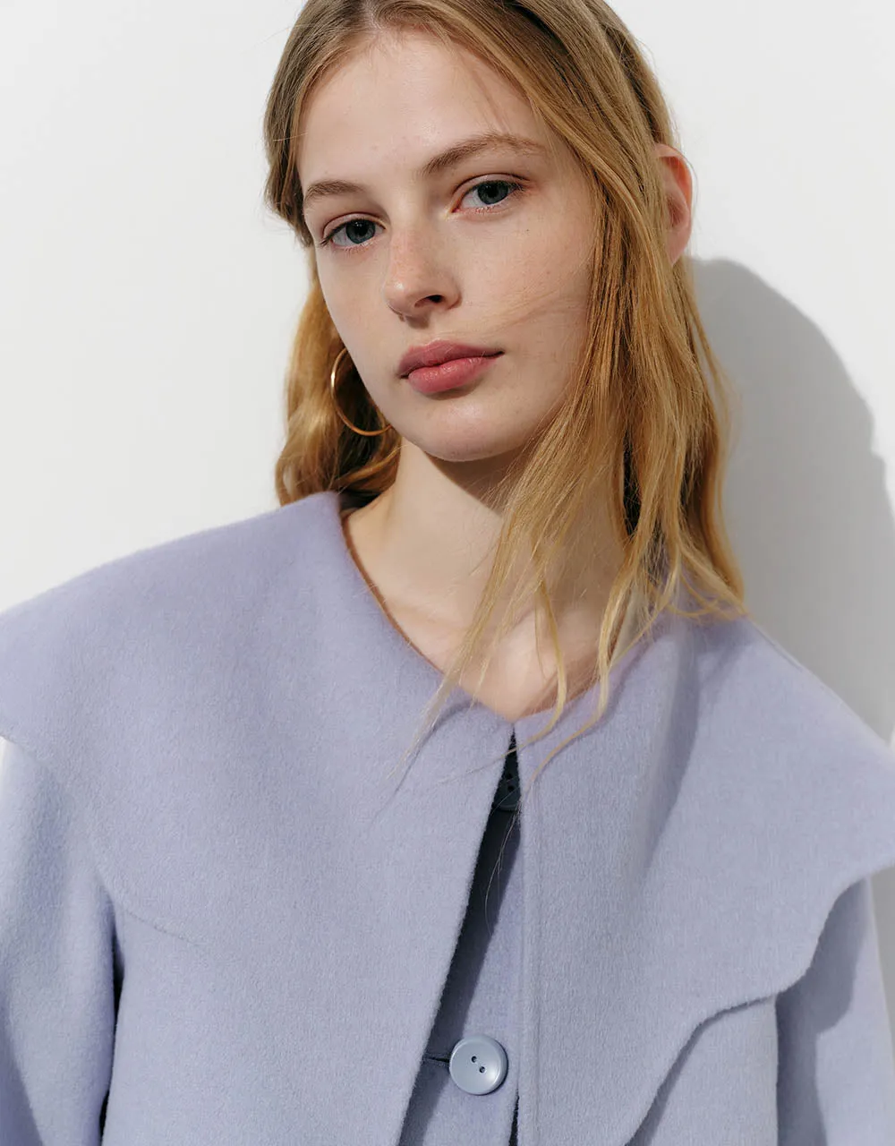 Button Up A-Line Woolen Coat sold by Urban Revivo product image thumbnail 5