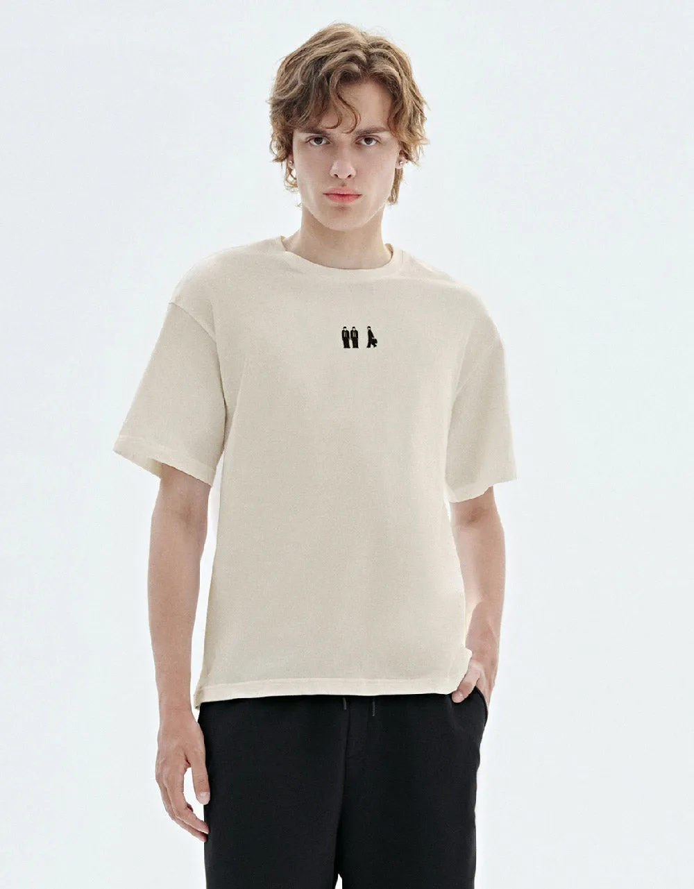 Straight Crew Neck T-Shirt sold by Urban Revivo