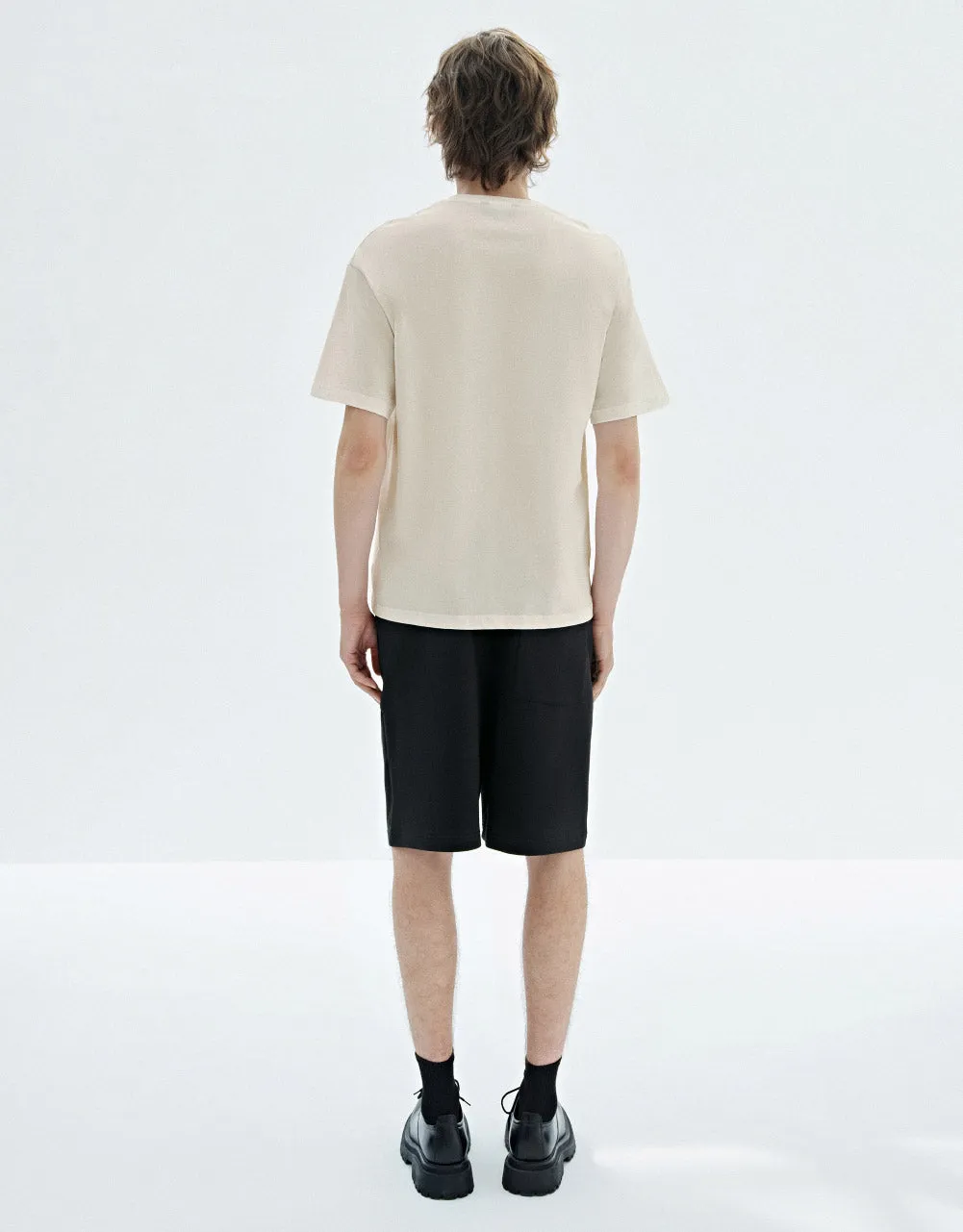 Straight Crew Neck T-Shirt sold by Urban Revivo product image thumbnail 4