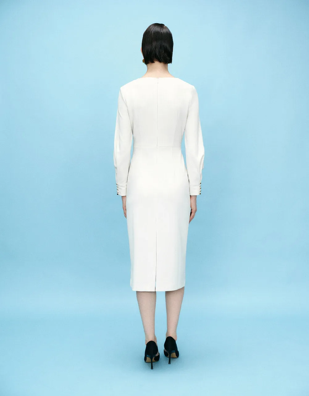 Surplice Front Straight Dress sold by Urban Revivo product image thumbnail 4