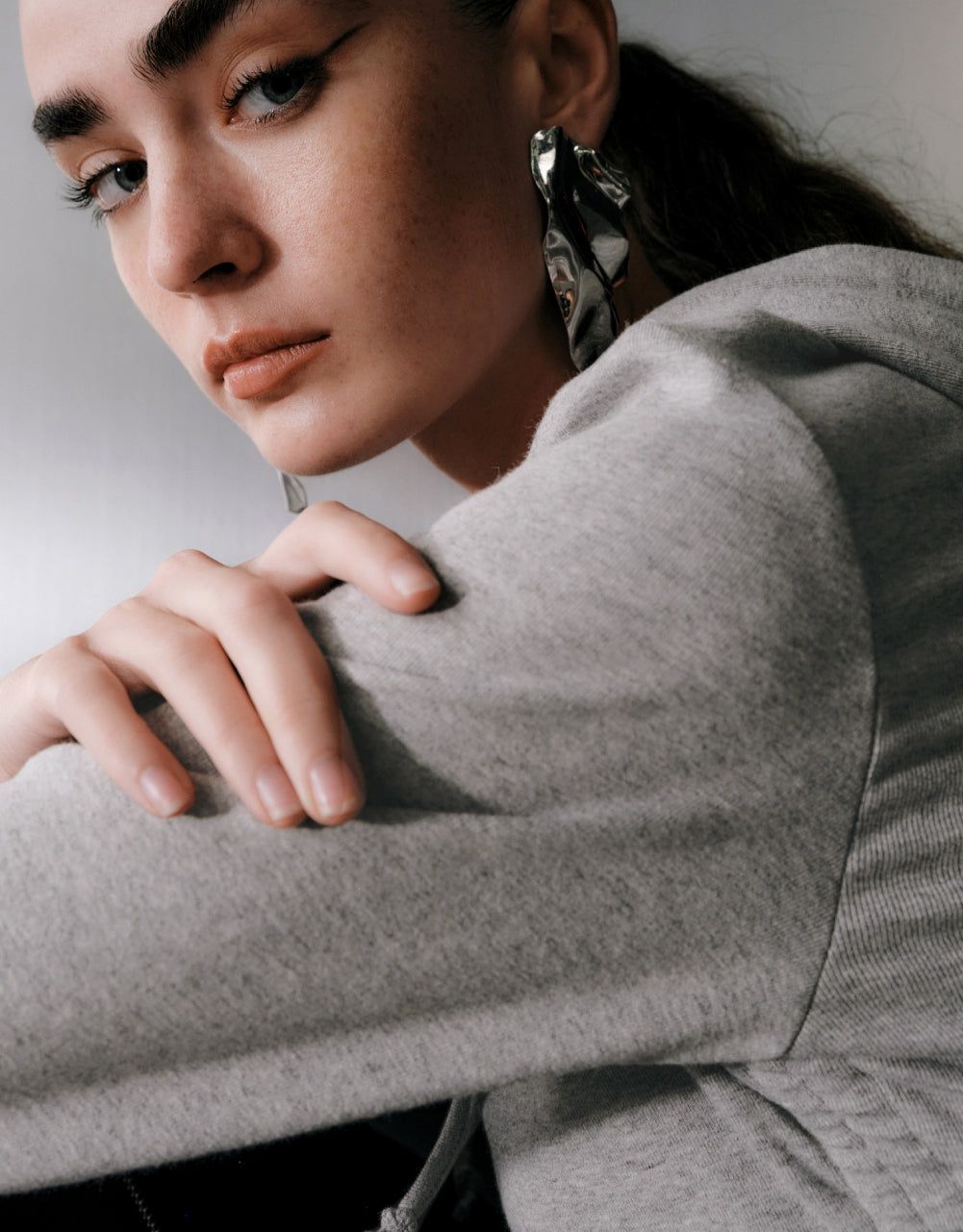 V-Neck Drawstring Hoodie sold by Urban Revivo product image thumbnail 5