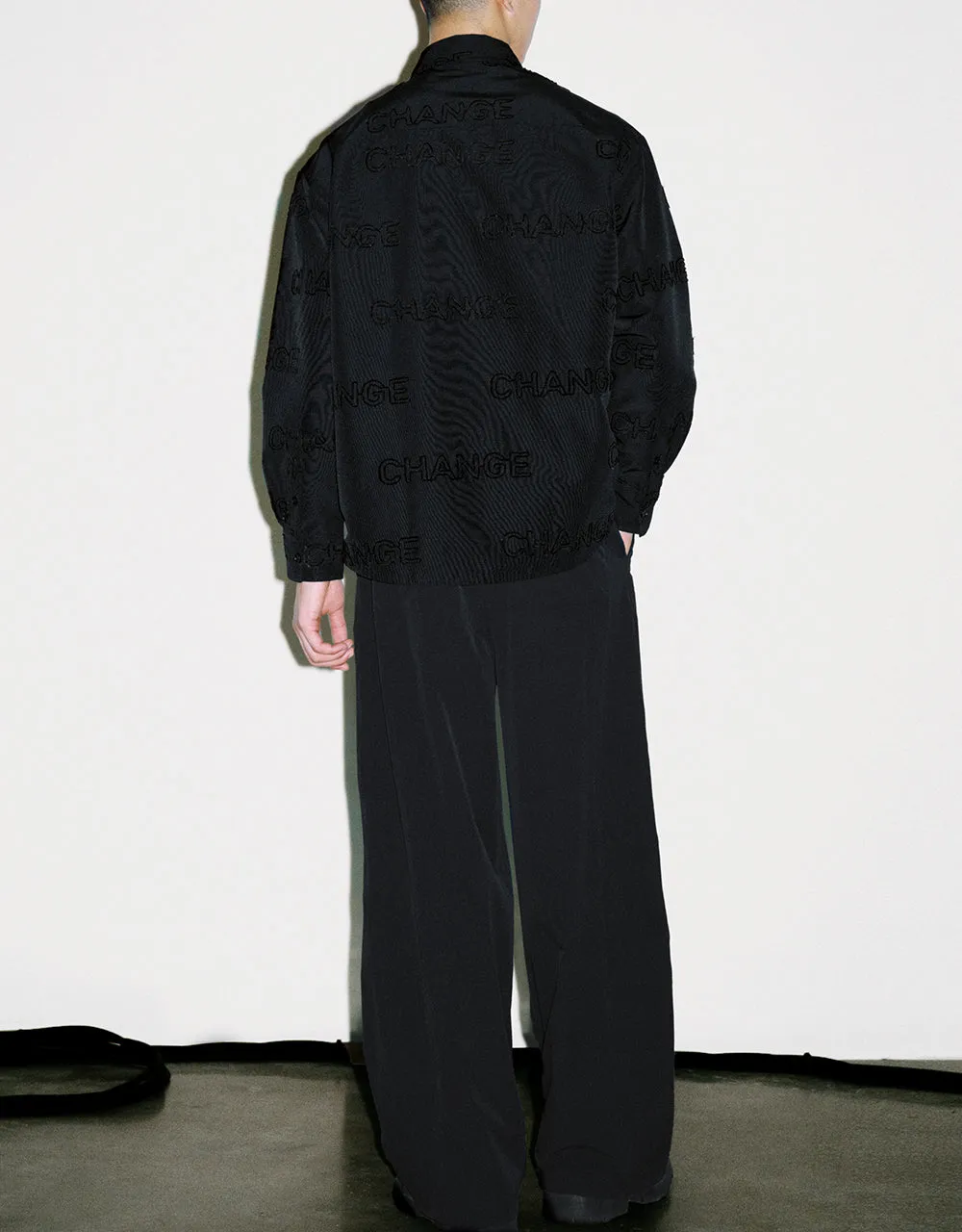 Letter Printed Button Up Oversized Shirt sold by Urban Revivo product image thumbnail 5