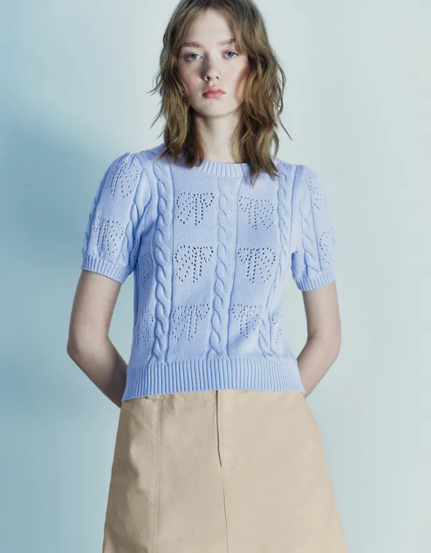 Crew Neck Knitted T-Shirt sold by Urban Revivo