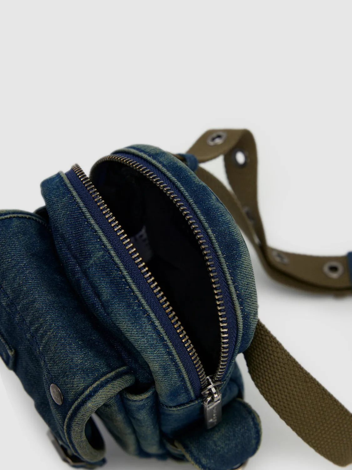 Denim Crossbody Bag With Earphone Case sold by Urban Revivo product image thumbnail 4