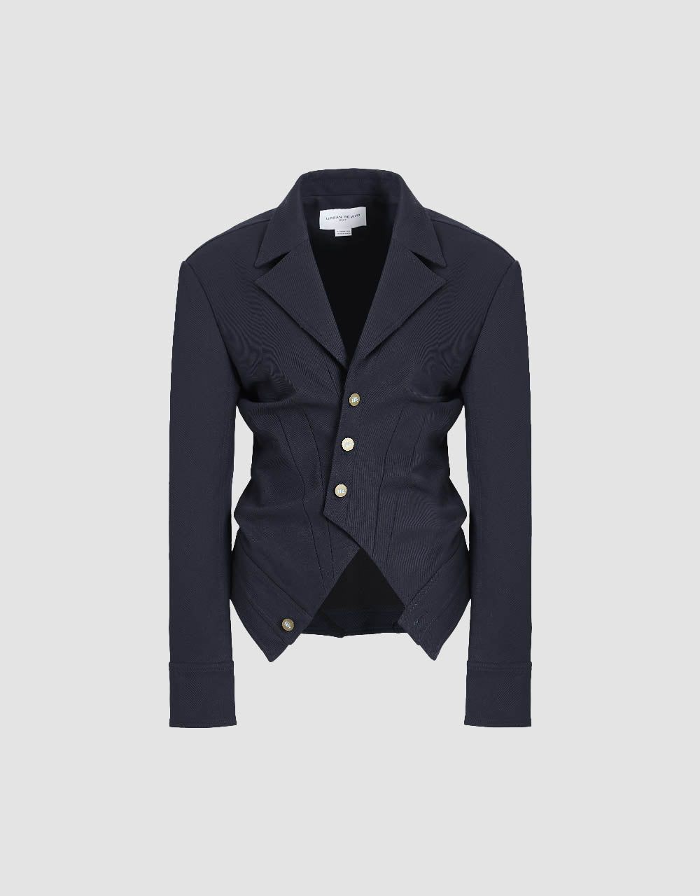 Skater Cropped Blazer Jacket sold by Urban Revivo product image thumbnail 2