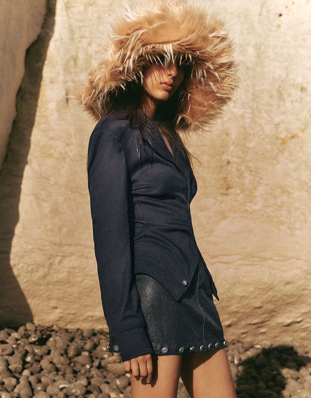 Skater Cropped Blazer Jacket sold by Urban Revivo product image thumbnail 3