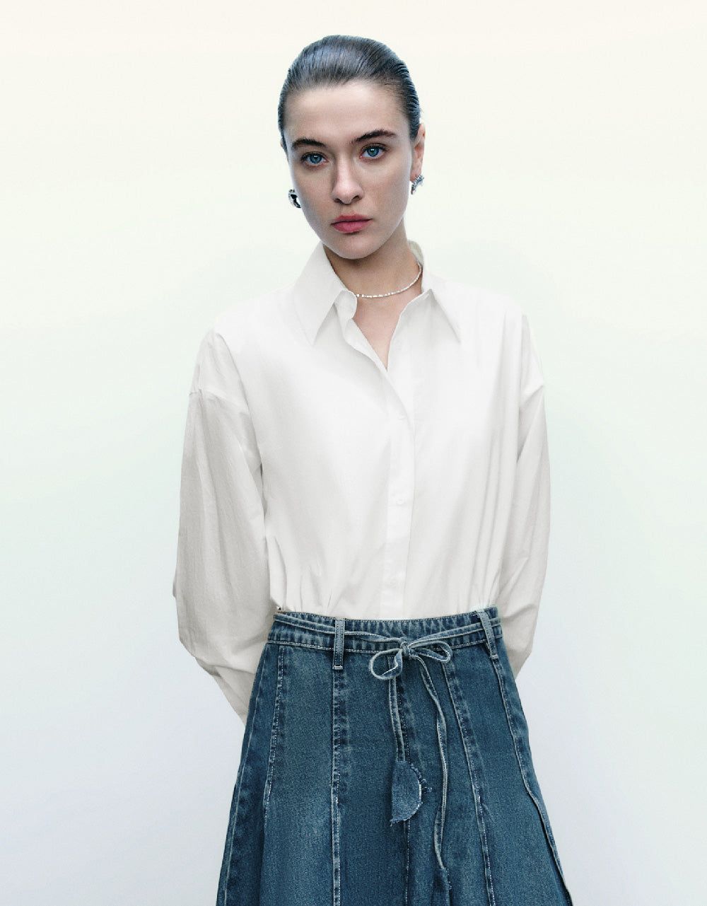 Button Up Straight Shirt sold by Urban Revivo