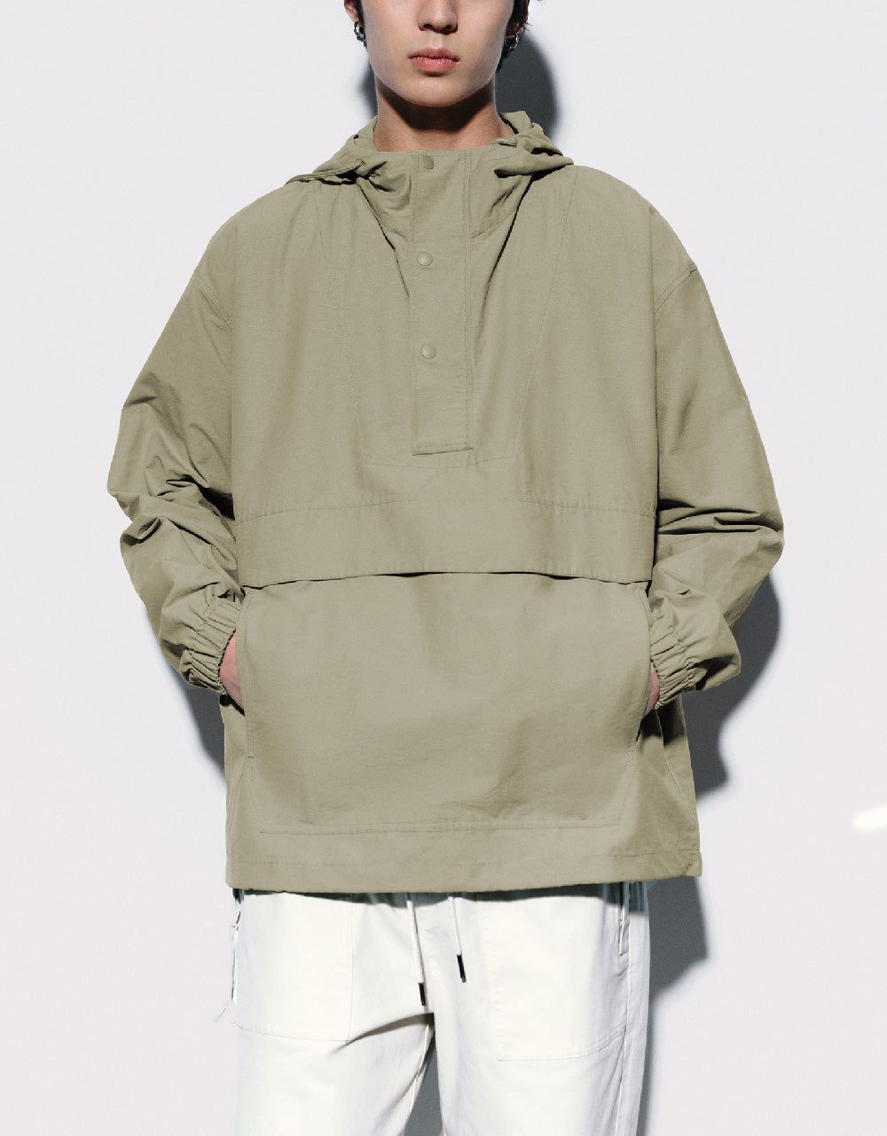 Hooded Loose Overhead Shirt sold by Urban Revivo product image thumbnail 2