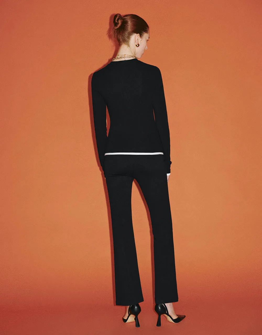 Crew Neck Knitted Skinny T-Shirt sold by Urban Revivo product image thumbnail 5