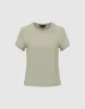 Crew Neck Skinny T-Shirt sold by Urban Revivo