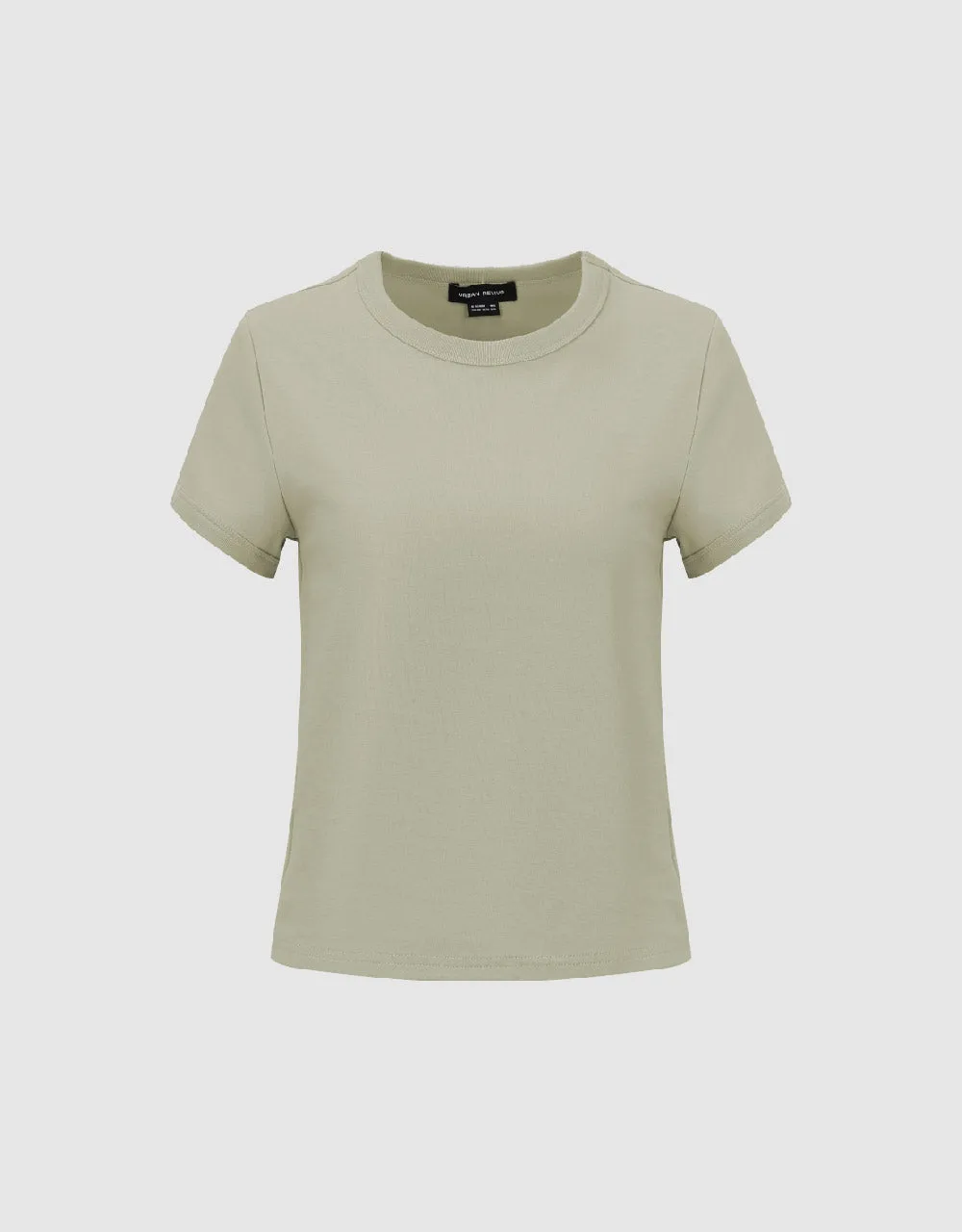 Crew Neck Skinny T-Shirt sold by Urban Revivo product image thumbnail 2