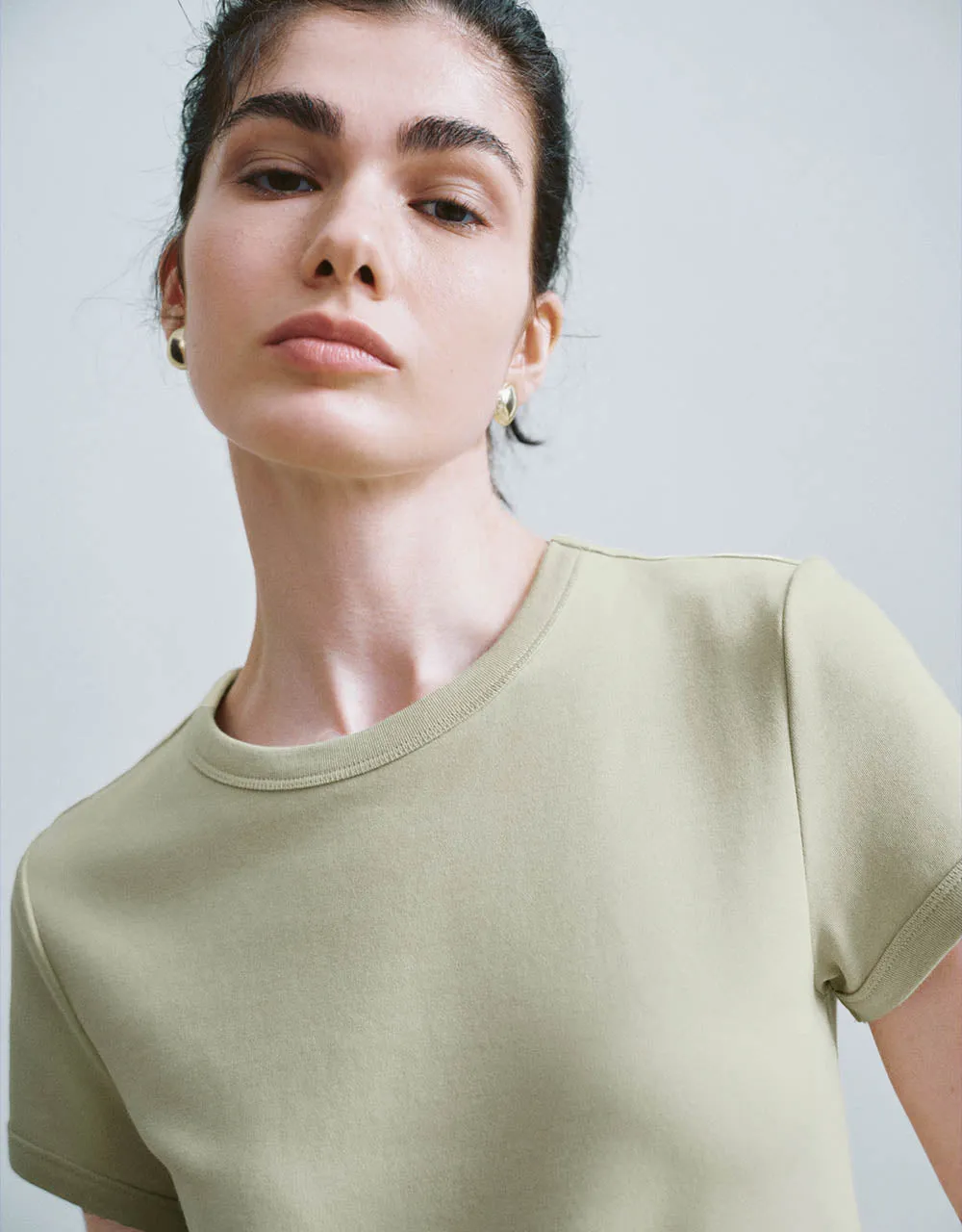 Crew Neck Skinny T-Shirt sold by Urban Revivo product image thumbnail 4