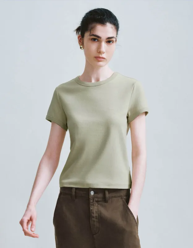 Crew Neck Skinny T-Shirt sold by Urban Revivo