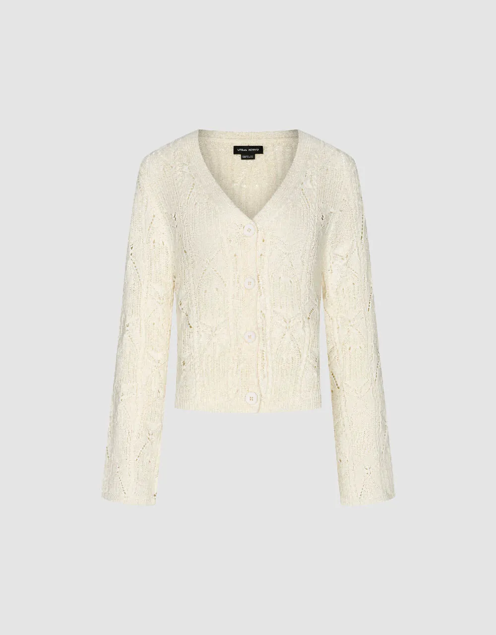 V-Neck Knitted Cardigan sold by Urban Revivo product image thumbnail 2