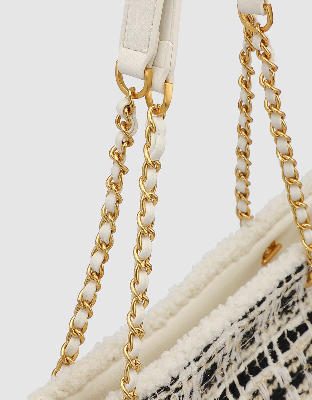 Tweed Tote Bag sold by Urban Revivo product image thumbnail 4