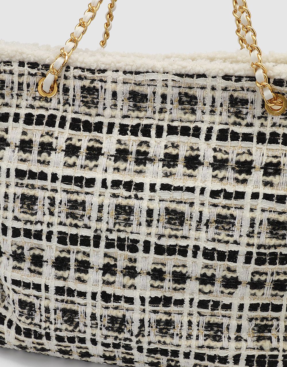 Tweed Tote Bag sold by Urban Revivo product image thumbnail 3