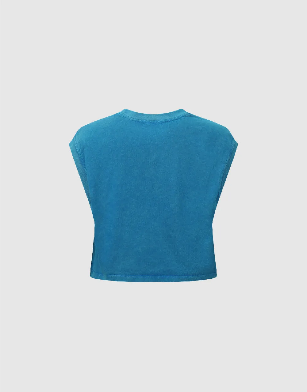 Letter Printed Crew Neck Tank Top sold by Urban Revivo product image thumbnail 5