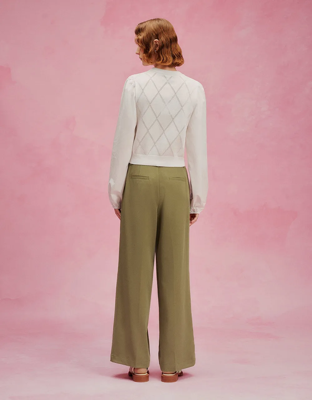 Tailored Wide-Leg Pants sold by Urban Revivo product image thumbnail 5