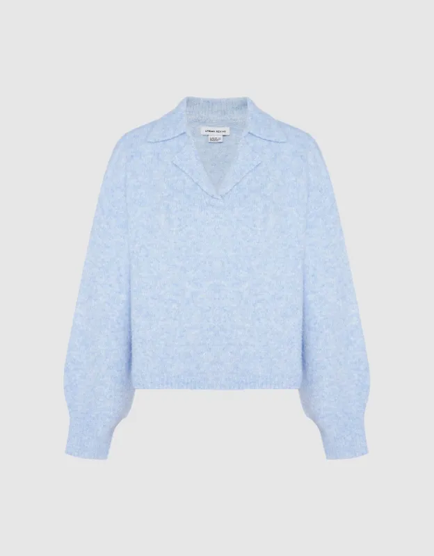 Drop Shoulder Sleeve Knitted T-Shirt sold by Urban Revivo