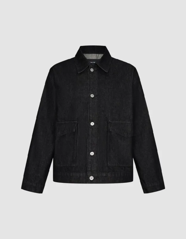 Button Up Denim Jacket sold by Urban Revivo