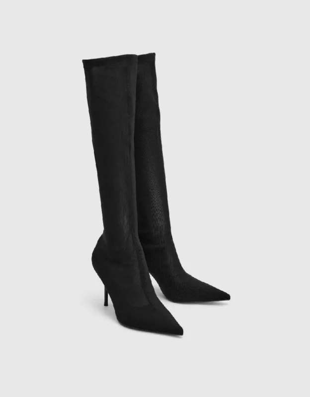 Pointed Toe Knee Boots sold by Urban Revivo