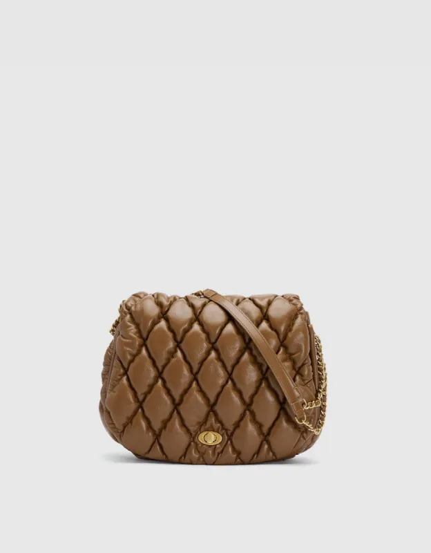 Vegan Leather Padded Shoulder Bag sold by Urban Revivo