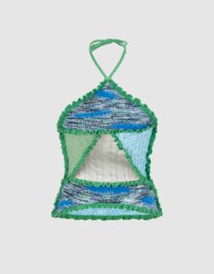 Halter Neck Knitted Tank Top sold by Urban Revivo