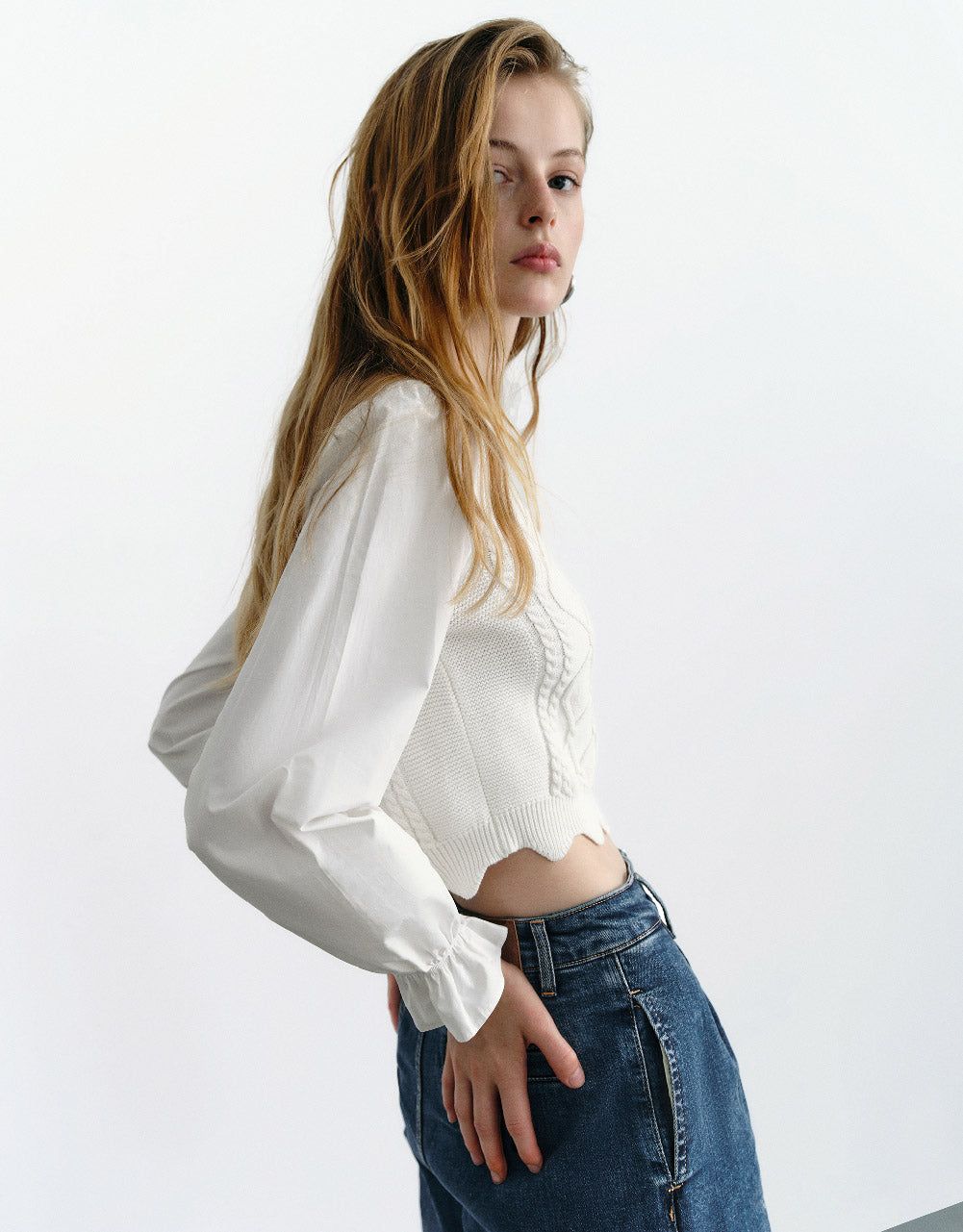 Crew Neck Knitted T-Shirt sold by Urban Revivo product image thumbnail 2