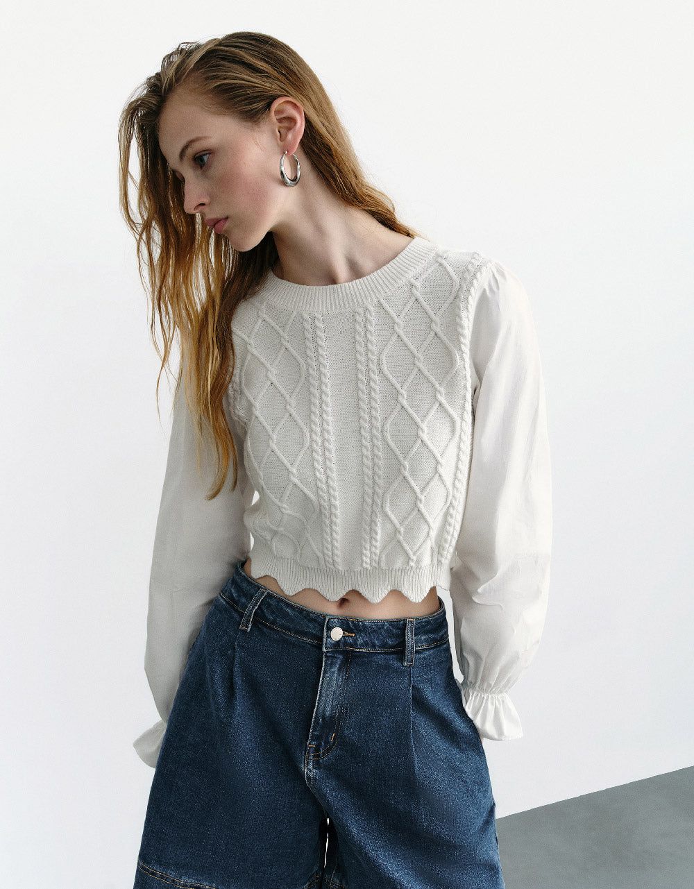 Crew Neck Knitted T-Shirt sold by Urban Revivo