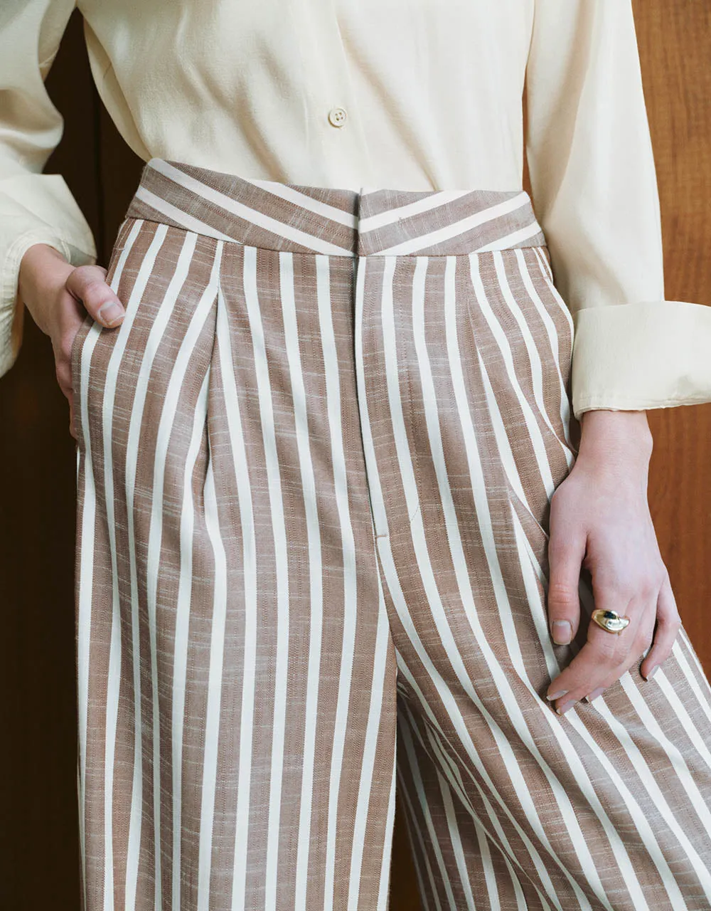 Striped Wide-Leg Pants sold by Urban Revivo product image thumbnail 5
