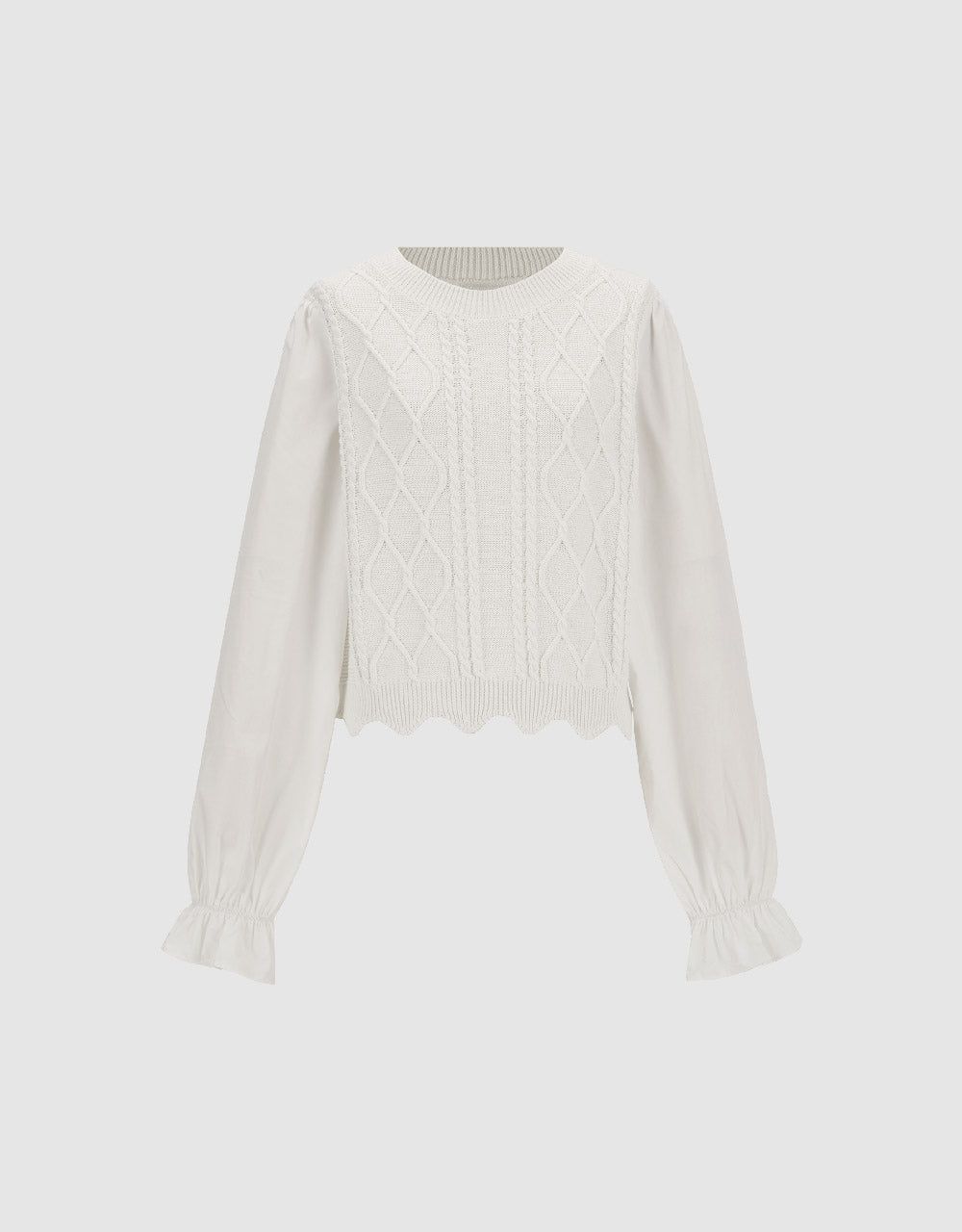 Crew Neck Knitted T-Shirt sold by Urban Revivo product image thumbnail 5