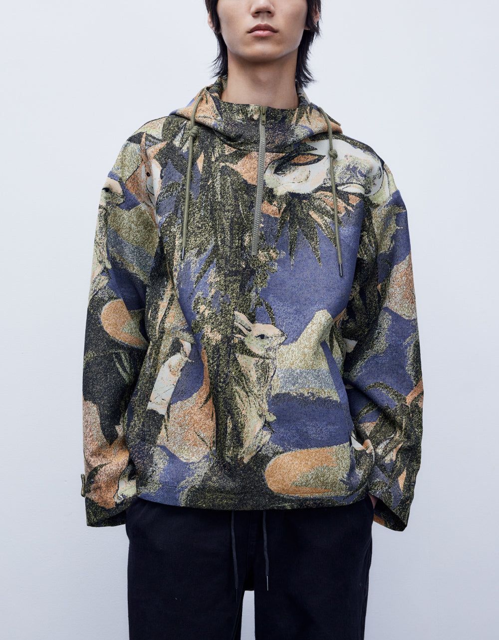 Print Drop Shoulder Hoodie sold by Urban Revivo product image thumbnail 2