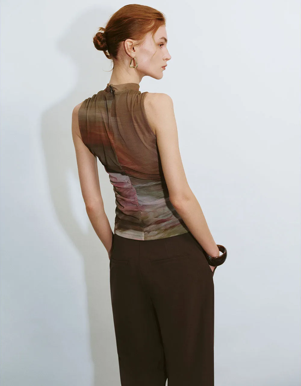 Printed Crew Neck Tank Top sold by Urban Revivo product image thumbnail 3