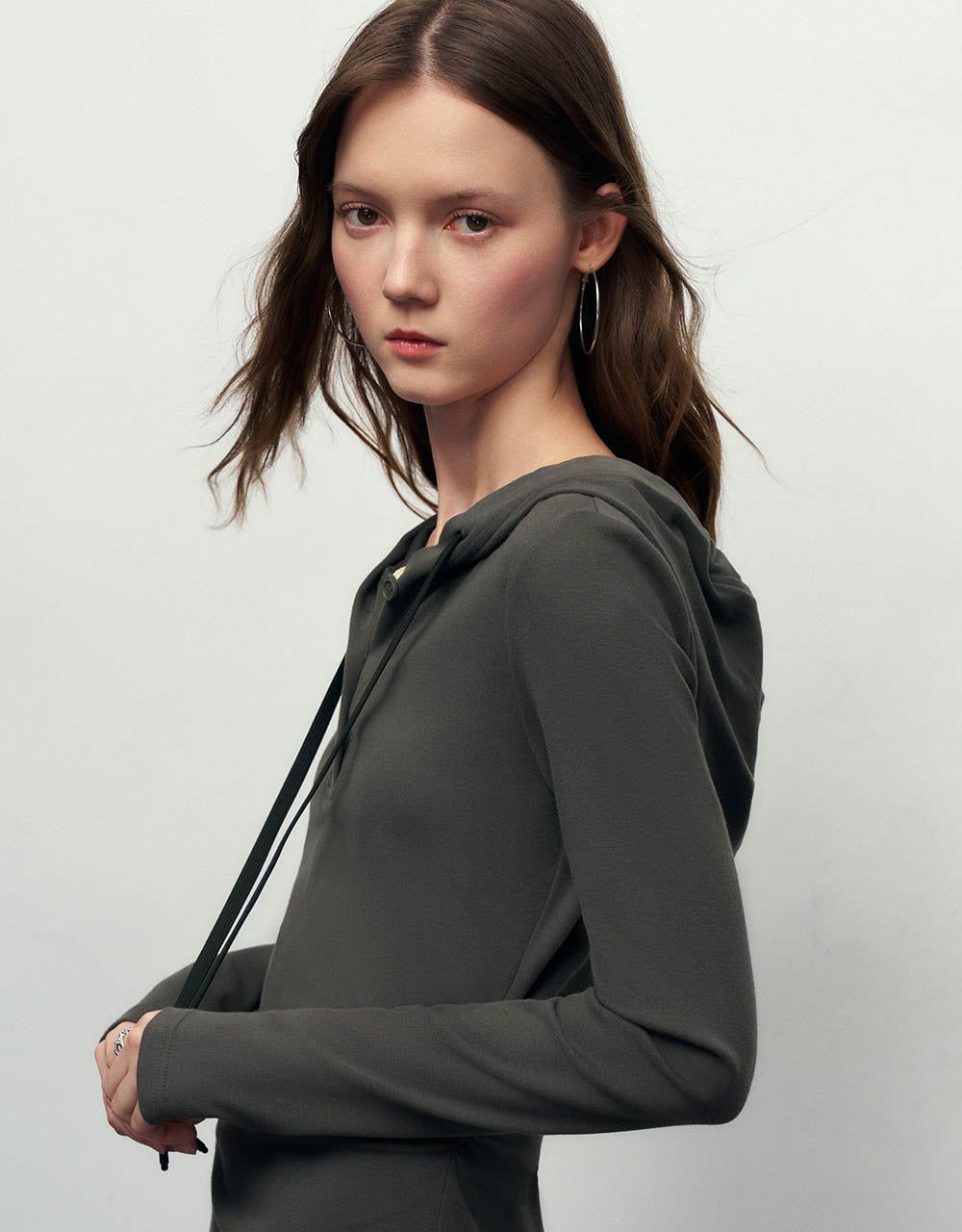 Knitted Hooded Skinny Dress sold by Urban Revivo product image thumbnail 5